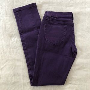 max arzia jeans skinny jeans women purple sz 3